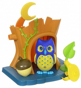 Сова с домиком, синяя с желтыми крыльями (Silverlit, 88359-1)